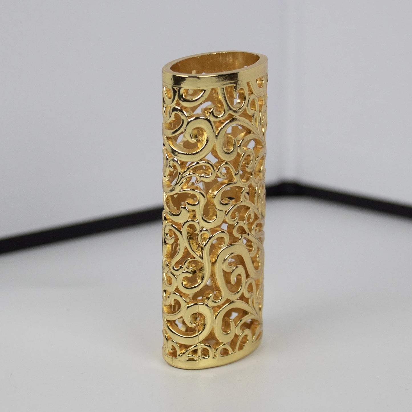 Retro Hollow Out Design Metal Lighter Case Cover Holder For BIC Standard Size Lighters Sleeve Type J6