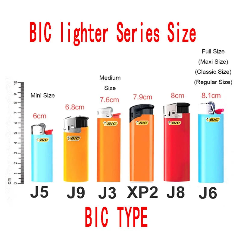 Retro Hollow Out Design Metal Lighter Case Cover Holder For BIC Standard Size Lighters Sleeve Type J6
